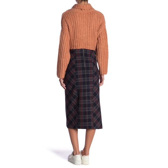 Free People See You Glow Wellington Plaid Skirt - Picture 2 of 8